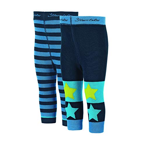 Sterntaler Leggins DP Ringel+Sterne Leggings, Marina, 74 para Niños