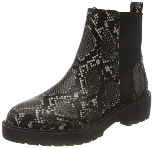 Steve Madden Gliding Bootie, Botas Chelsea para Mujer, Multicolor Grey Snake 004, 38 EU