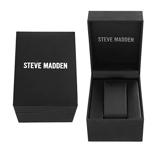 Steve Madden Multifunctional Dial Alloy Band Watch