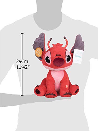 STITCH Lilo&Stitch - Peluche Leroy Rojo con Sonido 11'41"/29cm Calidad Super Soft STITCH Lilo&Stitch - Peluche Leroy Rojo con Sonido 11'41"/29cm Calidad Super Soft