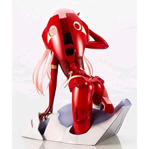 STKCST Muñeca de Anime Darling In The FranXX Zero Two (02) Figura de Ropa roja Versión Escultura Decoración Estatua Muñeca Modelo Figura de Juguete 16cm de Alto