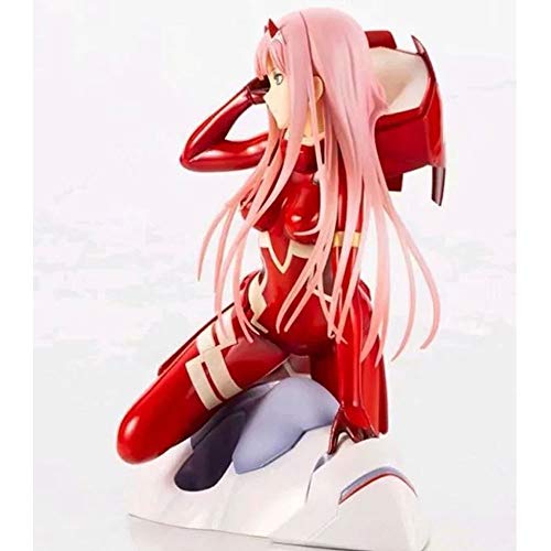 STKCST Muñeca de Anime Darling In The FranXX Zero Two (02) Figura de Ropa roja Versión Escultura Decoración Estatua Muñeca Modelo Figura de Juguete 16cm de Alto