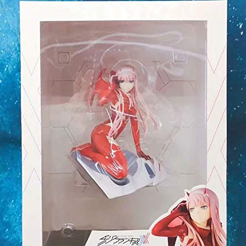 STKCST Muñeca de Anime Darling In The FranXX Zero Two (02) Figura de Ropa roja Versión Escultura Decoración Estatua Muñeca Modelo Figura de Juguete 16cm de Alto