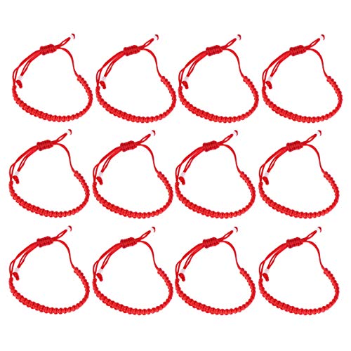 STOBOK 12 Piezas Pulseras de Cuerda roja Buena Suerte Pulseras Hechas a Mano decoración de Joyas para Damas niñas STOBOK 12 Piezas Pulseras de Cuerda roja Buena Suerte Pulseras Hechas a Mano decoración de Joyas para Damas niñas