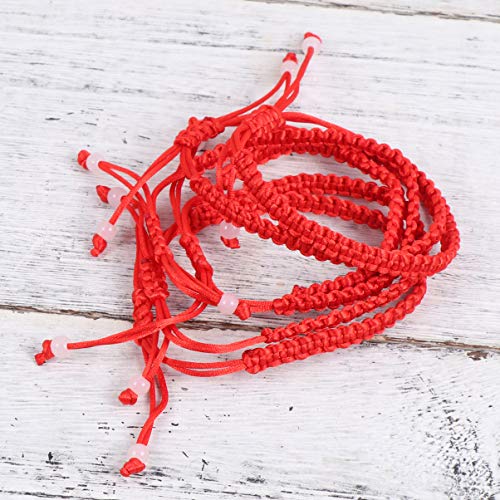 STOBOK 12 Piezas Pulseras de Cuerda roja Buena Suerte Pulseras Hechas a Mano decoración de Joyas para Damas niñas STOBOK 12 Piezas Pulseras de Cuerda roja Buena Suerte Pulseras Hechas a Mano decoración de Joyas para Damas niñas