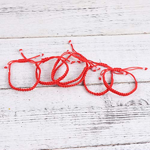 STOBOK 12 Piezas Pulseras de Cuerda roja Buena Suerte Pulseras Hechas a Mano decoración de Joyas para Damas niñas STOBOK 12 Piezas Pulseras de Cuerda roja Buena Suerte Pulseras Hechas a Mano decoración de Joyas para Damas niñas