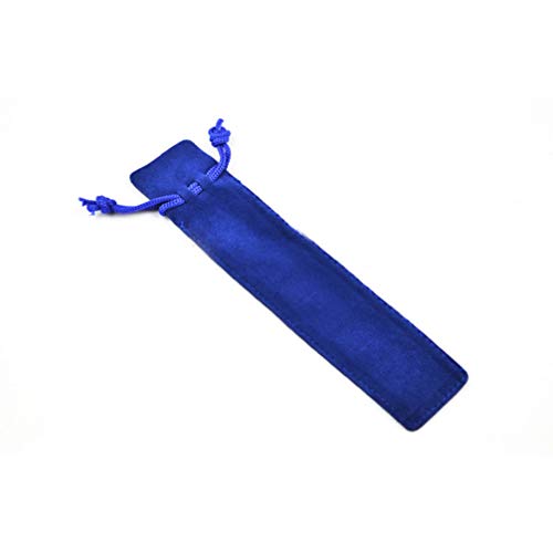 STOBOK 25Pcs Bolsa de Bolígrafo con Cordón de Terciopelo Funda de Manga de Pluma Funda de Bolsa de Pluma Única Bolsa de Lápiz Azul