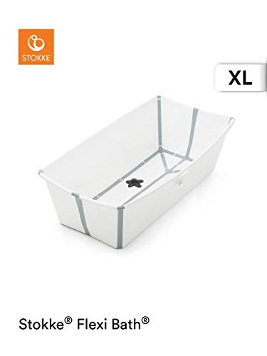 STOKKE® Flexi Bath® Extragrande - Bañera de bebé plegable para ducha │ Piscina portátil antideslizante para niños hasta los 6 años - Color: XL Blanco STOKKE® Flexi Bath® Extragrande - Bañera de bebé plegable para ducha │ Piscina portátil antideslizante para niños hasta los 6 años - Color: XL Blanco