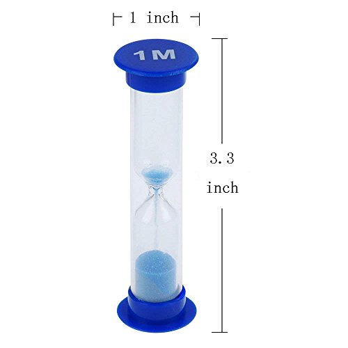 STONCEL Temporizador de Arena para Reloj de Arena, 6pcs 1/3/5/10/20/30mins Niños Temporizador de Cepillo de Dientes para niños Juegos de Mesa Cocina Cocina Decoración de Oficina (Reloj de Arena) STONCEL Temporizador de Arena para Reloj de Arena, 6pcs 1/3/5/10/20/30mins Niños Temporizador de Cepillo de Dientes para niños Juegos de Mesa Cocina Cocina Decoración de Oficina (Reloj de Arena)