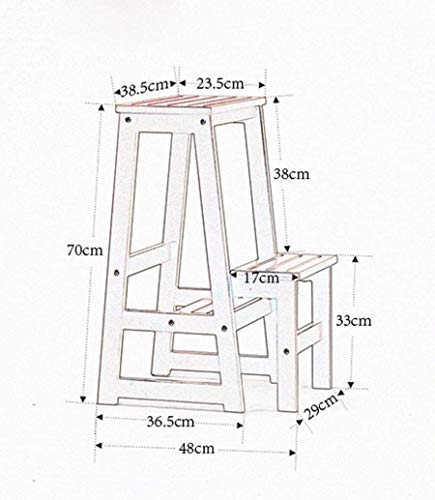 STOOL Asiento pequeño, taburete para zapatos, taburete de bar, taburete de comedor, taburete de restaurante, peldaño, silla, mesas y sillas, taburete plegable estante multifunción Escalera de madera