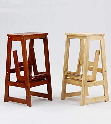 STOOL Asiento pequeño, taburete para zapatos, taburete de bar, taburete de comedor, taburete de restaurante, peldaño, silla, mesas y sillas, taburete plegable estante multifunción Escalera de madera