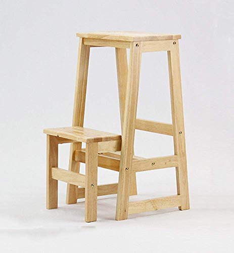 STOOL Asiento pequeño, taburete para zapatos, taburete de bar, taburete de comedor, taburete de restaurante, peldaño, silla, mesas y sillas, taburete plegable estante multifunción Escalera de madera