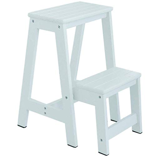 STOOL Asiento pequeño, taburete para zapatos, taburete de bar, taburete para comedor, taburete para restaurante, peldaño, silla, mesas y sillas, taburete de escalera 2Story Escalera de madera maciza