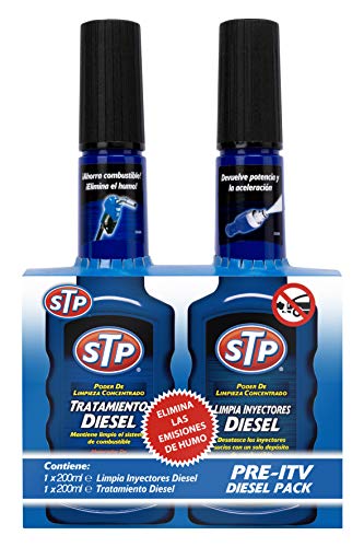 STP ZSTP04 Kit pre-ITV con Limpia Inyectores Coches Diésel, 200 ml