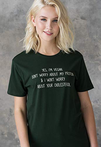 Strand Clothing Playera Vegana con proteína Vegetal, algodón orgánico para Hombre y Mujer Verde Verde M Strand Clothing Playera Vegana con proteína Vegetal, algodón orgánico para Hombre y Mujer Verde Verde M