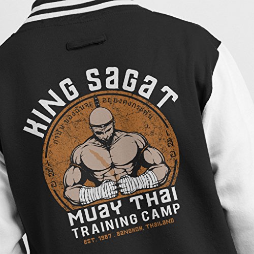 Street Fighter King Sagat Muay Thai Training Camp Kid's Varsity Jacket