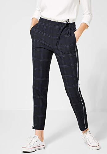 Street One 372543 Fay Loose Fit Pantalones, Multicolor (Deep Blue 31238), W42/L30 (Talla del Fabricante: 42) para Mujer Street One 372543 Fay Loose Fit Pantalones, Multicolor (Deep Blue 31238), W42/L30 (Talla del Fabricante: 42) para Mujer