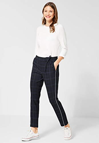 Street One 372543 Fay Loose Fit Pantalones, Multicolor (Deep Blue 31238), W42/L30 (Talla del Fabricante: 42) para Mujer