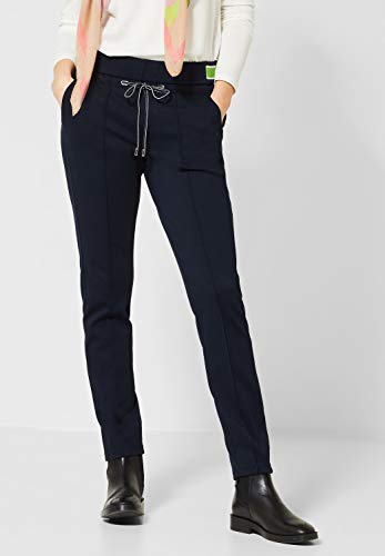 Street One 372777 Bonny Loose Fit Pantalones, Azul (Deep Blue 11238), W34/L30 (Talla del Fabricante: 34) para Mujer