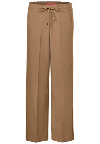 Street One 372779 Emee Loose Fit Pantalones, Marrón (Easy Camel 12144), W40/L30 (Talla del Fabricante: 40) para Mujer