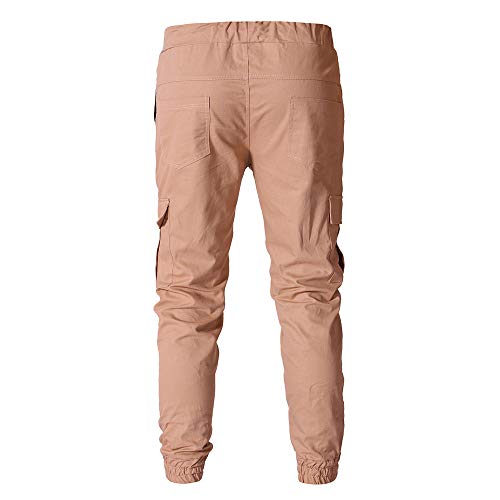 STRIR Pantalones de Hombre Casuales Deporte Joggers Pants Algodón Slim Fit Jeans Cargo Trouser