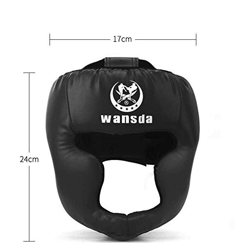 Stronrive Casco Boxeo para MMA Entrenamiento Casco Protector Muay Thai Kick Boxing Protección para Toda La Cara