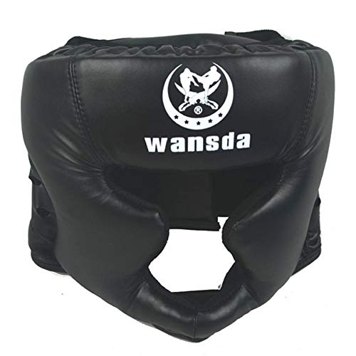 Stronrive Casco Boxeo para MMA Entrenamiento Casco Protector Muay Thai Kick Boxing Protección para Toda La Cara