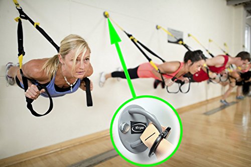 Stryser Soporte Anclaje de Techo y Pared en X para Correas de Suspensión Anillos de Gimnasia Yoga Swing Cuerdas de Batalla Equipo de Boxeo Incluye 3-Tipos de Tornillos