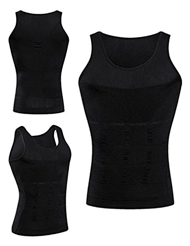 STTLZMC Faja Chaleco Hombre Adelgazante Reductora Compresion Elástica de Ropa Interior M-XXXL,Negro,Large STTLZMC Faja Chaleco Hombre Adelgazante Reductora Compresion Elástica de Ropa Interior M-XXXL,Negro,Large