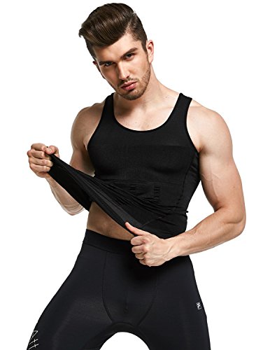 STTLZMC Faja Chaleco Hombre Adelgazante Reductora Compresion Elástica de Ropa Interior M-XXXL,Negro,Large STTLZMC Faja Chaleco Hombre Adelgazante Reductora Compresion Elástica de Ropa Interior M-XXXL,Negro,Large