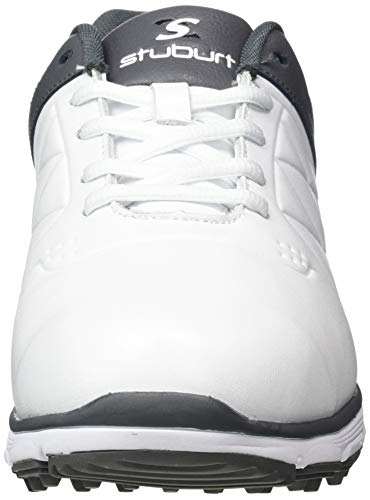 Stuburt Golf SBSHU1124 Evolve II Dri - Zapatos de Golf Impermeables sin Clavos, Hombre, Zapatos de Golf, SBSHU1124, Blanco Gris, 44 Stuburt Golf SBSHU1124 Evolve II Dri - Zapatos de Golf Impermeables sin Clavos, Hombre, Zapatos de Golf, SBSHU1124, Blanco Gris, 44