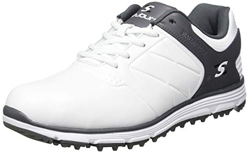 Stuburt Golf SBSHU1124 Evolve II Dri - Zapatos de Golf Impermeables sin Clavos, Hombre, Zapatos de Golf, SBSHU1124, Blanco Gris, 44 Stuburt Golf SBSHU1124 Evolve II Dri - Zapatos de Golf Impermeables sin Clavos, Hombre, Zapatos de Golf, SBSHU1124, Blanco Gris, 44