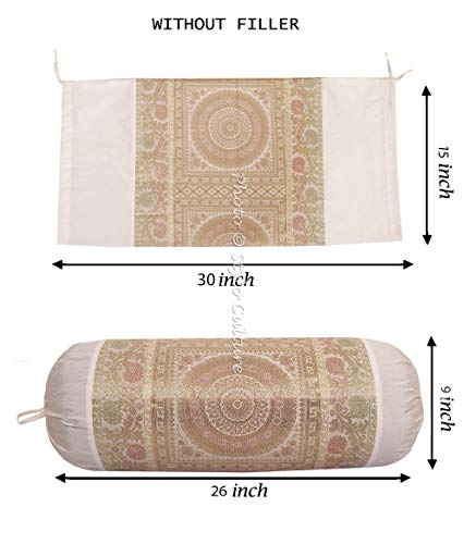 Stylo Culture Polidupion Étnica Cilíndrica Fundas De Almohadas 70x40 Yoga Decorativo Fundas para Almohada Bolster Covers Blanco Brocado Jacquard Mandala Grande For Sofa (1 Pc) Stylo Culture Polidupion Étnica Cilíndrica Fundas De Almohadas 70x40 Yoga Decorativo Fundas para Almohada Bolster Covers Blanco Brocado Jacquard Mandala Grande For Sofa (1 Pc)