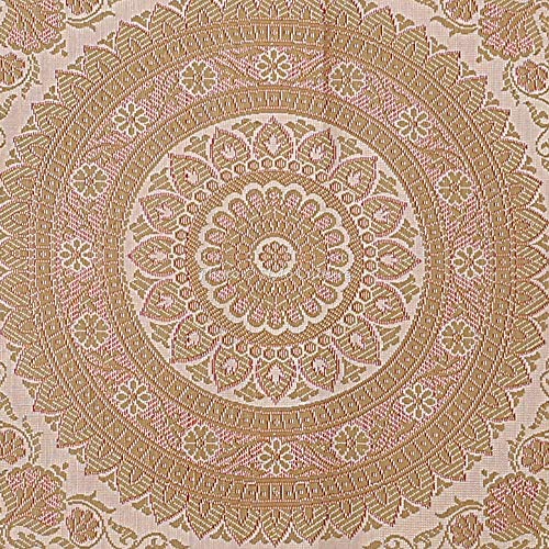 Stylo Culture Polidupion Étnica Cilíndrica Fundas De Almohadas 70x40 Yoga Decorativo Fundas para Almohada Bolster Covers Blanco Brocado Jacquard Mandala Grande For Sofa (1 Pc)