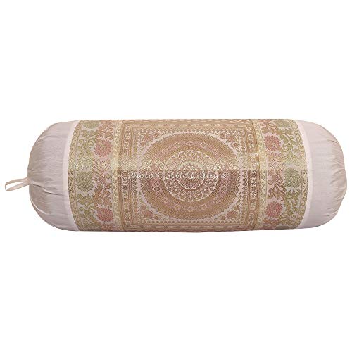 Stylo Culture Polidupion Étnica Cilíndrica Fundas De Almohadas 70x40 Yoga Decorativo Fundas para Almohada Bolster Covers Blanco Brocado Jacquard Mandala Grande For Sofa (1 Pc) Stylo Culture Polidupion Étnica Cilíndrica Fundas De Almohadas 70x40 Yoga Decorativo Fundas para Almohada Bolster Covers Blanco Brocado Jacquard Mandala Grande For Sofa (1 Pc)