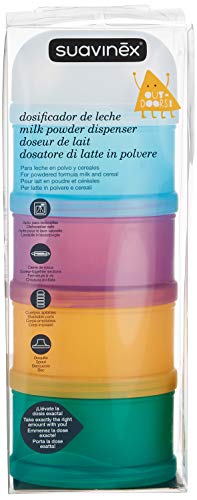 Suavinex - Dosificador de Leche en Polvo y Cereales. Apto para lavavajillas, colores surtidos, 1 unidad