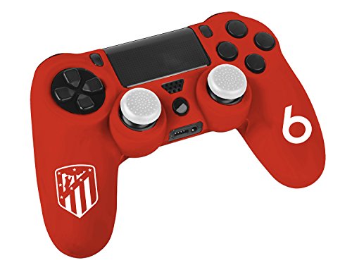 Subsonic Funda Protectora de Silicona para Mando PS4 - Carcasa Blanda Antideslizante con Thumb Grips Caps de precisión joysticks + CYP Set 2 Pulseras de Silicona Talla Infantil Atlético de Madrid Subsonic Funda Protectora de Silicona para Mando PS4 - Carcasa Blanda Antideslizante con Thumb Grips Caps de precisión joysticks + CYP Set 2 Pulseras de Silicona Talla Infantil Atlético de Madrid
