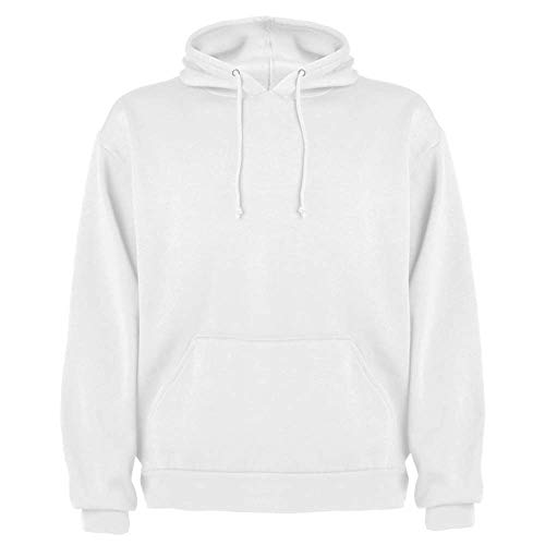 Sudadera Blanca con Capucha para Hombre (S)