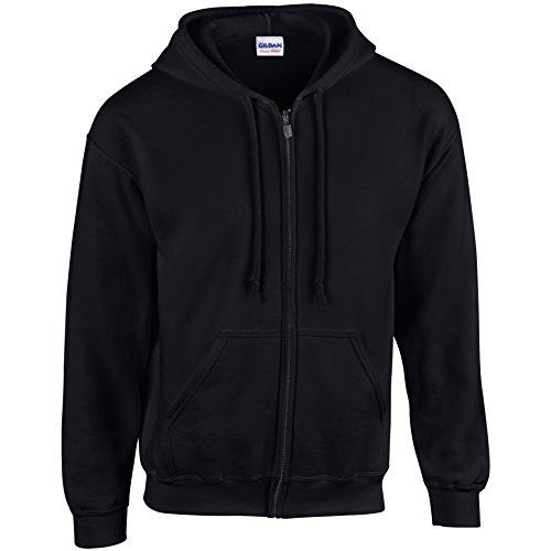 Sudadera con capucha Heavy Blend, de la marca Gildan Negro negro Large Sudadera con capucha Heavy Blend, de la marca Gildan Negro negro Large