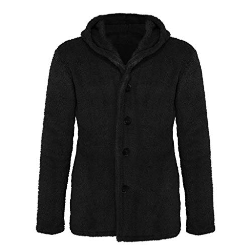 Sudadera con Capucha para Hombre Abrigo Cardigan de Felpa Slim Fit Hoodie OtoñO Invierno Manga Larga Casual Jerséis Top Blouse Streetwear Chándal riou