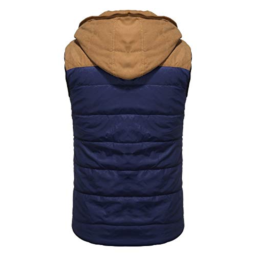 Sudadera con Capucha para Hombre Otoño Invierno Cremallera Calor Chalecos Sin Mangas De Plumas Chaquetas Algodón Talla Grande Abrigo con Capucha Grueso y Cálido riou Sudadera con Capucha para Hombre Otoño Invierno Cremallera Calor Chalecos Sin Mangas De Plumas Chaquetas Algodón Talla Grande Abrigo con Capucha Grueso y Cálido riou