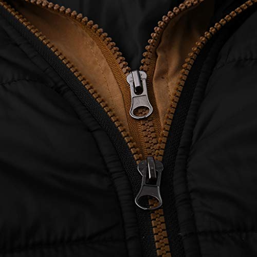 Sudadera con Capucha para Hombre Otoño Invierno Cremallera Calor Chalecos Sin Mangas De Plumas Chaquetas Algodón Talla Grande Abrigo con Capucha Grueso y Cálido riou Sudadera con Capucha para Hombre Otoño Invierno Cremallera Calor Chalecos Sin Mangas De Plumas Chaquetas Algodón Talla Grande Abrigo con Capucha Grueso y Cálido riou