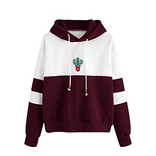 Sudadera con Capucha Sudadera Mujeres Manga Larga Sudadera con Capucha Estampado Cactus Blusa Tops Type B Sudadera con Capucha Sudadera Mujeres Manga Larga Sudadera con Capucha Estampado Cactus Blusa Tops Type B