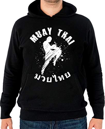 Sudadera de Hombre Muay Thai Artes Marciales Kick Boxing Gym S