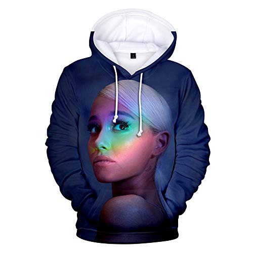 Sudadera De Mujer Jersey Informal Suelto Sudadera con Capucha Y Estampado 3D De Ariana Grande Sudadera De Manga Larga Dulce Linda Niña