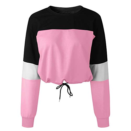 Sudadera para Mujer,riou Sudaderas Adolescentes Chica De Manga Larga Empalme Color Moda Sudadera Pullover Tops Blusa Mejor Venta Superior Sudadera para Mujer,riou Sudaderas Adolescentes Chica De Manga Larga Empalme Color Moda Sudadera Pullover Tops Blusa Mejor Venta Superior