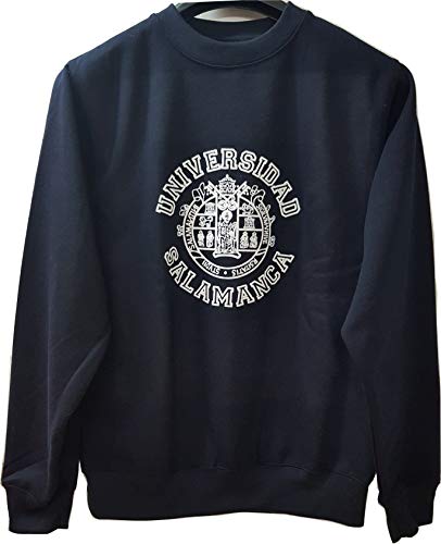 Sudadera Universidad Salamanca (S, Azul Marino)