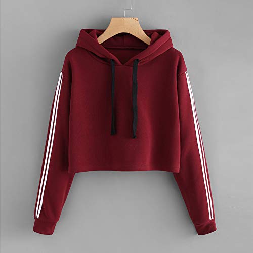 Sudaderas a Rayas Adolescentes Chicas Mujer Tumblr Sudaderas con Capucha Estampado Blusa Tops Camiseta de Manga Larga Hoodie Jersey Deportivo riou Sudaderas a Rayas Adolescentes Chicas Mujer Tumblr Sudaderas con Capucha Estampado Blusa Tops Camiseta de Manga Larga Hoodie Jersey Deportivo riou
