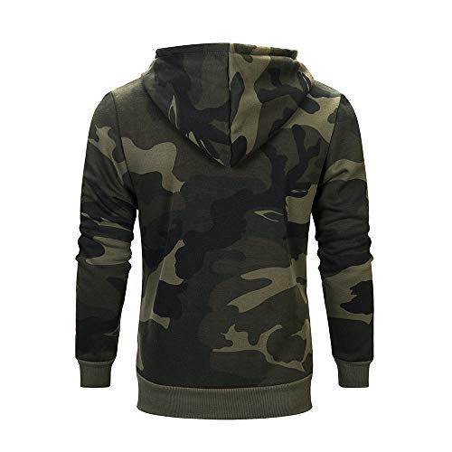 Sudaderas con Capucha para Hombre Camuflaje Jersey Ciclismo Suéter Manga Larga Hombre Ropa de Deporte Hoodie Chándal con Cordón Hombre riou