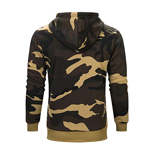 Sudaderas con Capucha para Hombre Camuflaje Jersey Ciclismo Suéter Manga Larga Hombre Ropa de Deporte Hoodie Chándal con Cordón Hombre riou